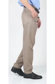 Hakamen Krem Büyük Beden Erkek Keten Pantolon-6758 - 2