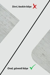 kolexonline Oslo Ahşap Orta Sehpa Tekerli Ve Çekmeceli Antik Beyaz Renk thumbnail 6