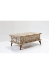 kolexonline Akıllı Sihirli Sehpa 3 Kadameli Cekmeceli Ayaklı Alaska thumbnail 4