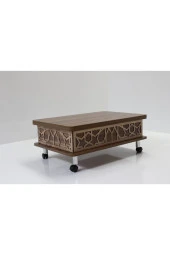 kolexonline Akıllı Sihirli Sehpa 3 Kadameli Tekerli Ceviz thumbnail 1