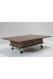 kolexonline Akıllı Sihirli Sehpa 3 Kadameli Tekerli Ceviz thumbnail 2