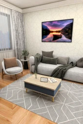 kolexonline Desensiz 3 Kademeli Akıllı Sihirli Sehpa Alaska Antrasit Renk thumbnail 1