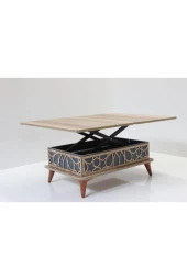 kolexonline Akıllı Sihirli Sehpa 3 Kadameli Ayaklı Alaska Mavi thumbnail 3