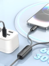 Peeq Earldom EC-IC01 1.2M Type-C ve Lightning 2in1 PD Hızlı Şarj Kablosu - 2