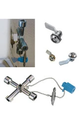 Depolife Pano Aanahtarı Istavroz Metal Pano Kilit Anahtarı Extra Bits Uçlu Elektrik Kumanda Dolabı Fonksiyonl thumbnail 2