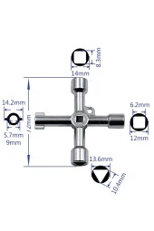 Depolife Pano Aanahtarı Istavroz Metal Pano Kilit Anahtarı Extra Bits Uçlu Elektrik Kumanda Dolabı Fonksiyonl thumbnail 3