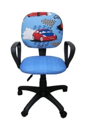 Çocuk Oyun Faaliyet Ofis Sandalyesi Koltuğu Arabalı - 2