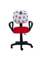 Çocuk Oyun Faaliyet Ofis Sandalyesi Koltuğu Kırmızı Denizci thumbnail 2