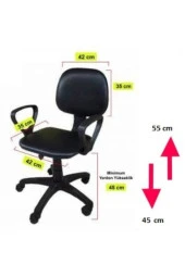 Çocuk Oyun Faaliyet Ofis Sandalyesi Koltuğu Kırmızı Denizci thumbnail 3