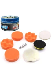 Autokit Oto Kaporta Boya Polisaj Seti + Pasta Cila Kir Çıkarma Araç Temizlik Seti - 1