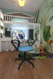 Depolife Çocuk Odası Ders Çalışma Ofis Koltuğu Amortisörlü Tekerlekli Faaliyet Sekreter Bilgisayar Sandalyesi - 2