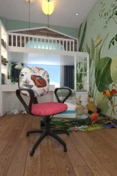 Depolife Çocuk Odası Ders Çalışma Ofis Koltuğu Amortisörlü Tekerlekli Faaliyet Sekreter Bilgisayar Sandalyesi thumbnail 2