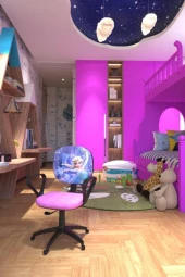 Çocuk Odası Ders Çalışma Ofis Koltuğu Amortisörlü Tekerlekli Faaliyet Sekreter Bilgisayar Sandalyesi thumbnail 2