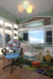 Depolife Çocuk Odası Ders Çalışma Ofis Koltuğu Amortisörlü Tekerlekli Faaliyet Sekreter Bilgisayar Sandalyesi - 3