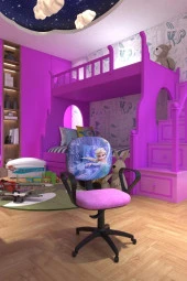 Çocuk Odası Ders Çalışma Ofis Koltuğu Amortisörlü Tekerlekli Faaliyet Sekreter Bilgisayar Sandalyesi thumbnail 3
