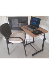 Depolife Koltuk Sehpası Notebook Laptop Bilgisayar Çalışma Masası Yükseklik Ayarlı Akrobat Masa Yatak Yan Seh - 1