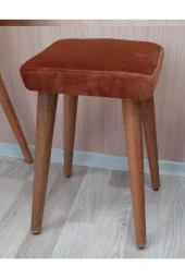 Depolife Ahşap Gürgen Ayaklı 2 Tabureli Mutfak Yemek Masa Takımı 2 Tabure 1 Masa Seti 60x90 Masa Seti - 2