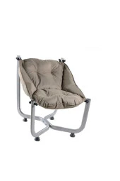 Depolife Elit Koltuk Metal Iskeletli Puf Tv Balkon Bahçe Kafe Koltuğu Rahat Relax - 1