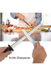 bıçak bileme oval masat satır nacak bileme Yassı masat paslanmaz krom 37cm thumbnail 1