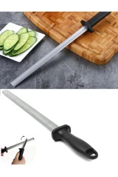 bıçak bileme oval masat satır nacak bileme Yassı masat paslanmaz krom 37cm thumbnail 2