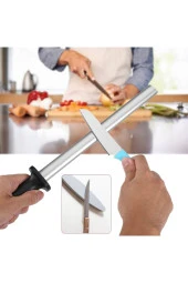 bıçak bileme oval masat ve bileme taşı satır nacak bileme Yassı 37cm masat tırpan taşı seti - 2