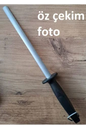 bıçak bileme oval masat satır nacak bileme Yassı masat paslanmaz krom 37cm thumbnail 3