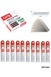 Depolife falçata yedek bıçağı GFB 100lü maket bıçağı yedeği 0.5mm - 1