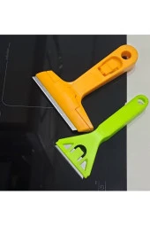 Depolife Cam Ocak Kazıma Temizleyici Buz Sökücü Spatula Seti Mutfak Fırın Ocak Fayans 2li Hassas Set - 3