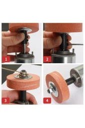 Depolife 8mm motor mili için bileme taşı ve kaplin motoru bileme makinesine dönüştürme seti bıçak satır - 2