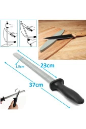 bıçak bileme oval masat ve bileme taşı satır nacak bileme Yassı 37cm masat tırpan taşı seti - 3