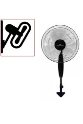 Depolife Duvar Için Hava Vantilatörü 90 Derece Döner Kafa Duvar Montajlı Pervane 40cm 55w Siyah Fan - 1