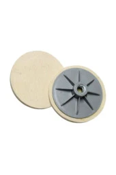 Demir 115mm KEÇE TABAN M14 POLİSAJ CİLA TABANI PASTA CİLA - 1