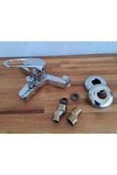 Depolife Banyo Duş Bataryası Mix Sıcak Soğuk Banyo Çeşmesi Prinç Tasarruflu Armatür - 2