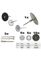 Depolife Mini Grinder Vız Vız Için Kesici Aksesuar Seti Ahşap Metal Plastik Cam Kesme Mini Disk - 1