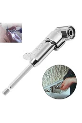 Depolife Köşe Vidalama Delme Kör Nokta Aparatı 1/4 Hex Matkap Adaptörü Uzun Kuyruk Altıgen Bits Girişli thumbnail 1