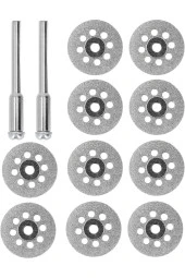 gravür makinesi için turbo Elmas mini Daire Testere bıçak takımı cam metal mermer ahşap Kesme Diski - 1