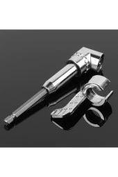 Depolife Köşe Vidalama Delme Kör Nokta Aparatı 1/4 Hex Matkap Adaptörü Uzun Kuyruk Altıgen Bits Girişli thumbnail 2