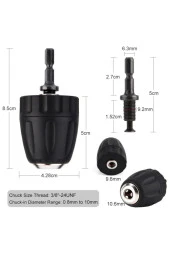 Depolife Şarjlı Vidama Matkap Için 1/4 Hex Adaptörlü Mandren Köşe Vidalama Hızlı Bits Adaptör Seti 3 Parça thumbnail 2