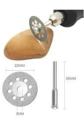 gravür makinesi için turbo Elmas mini Daire Testere bıçak takımı cam metal mermer ahşap Kesme Diski - 3