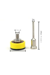 Depolife Dremel Tarzı Gravür Makineleri Için Mini Cırtlı Zımpara Tabanı 3.17mm Sap 25mm Pad - 2
