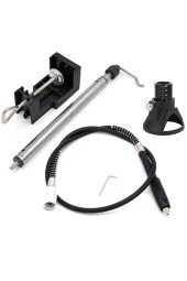 Depolife Spiral Uzatma Hortumlu Masa Alet Askı Sehpası Esnek Şaftlı ve Dik Delme Aparatı Seti thumbnail 1