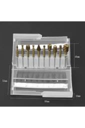 Vb Gravür Ahşap Oyma Ve Şekillendirici Uç Seti(titanyum Kaplama-10 Adet) - 2