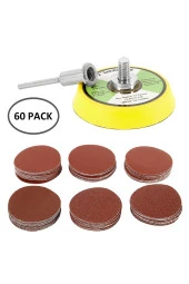 Dremel Proxxon Uyumlu Benzeri Gravür Makinası Için 5cm Çırt Taban Zımpara Seti 60 Adet Zımparalı Set - 1