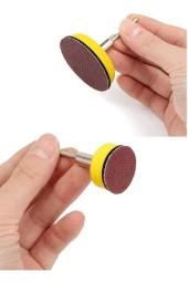 Depolife Dremel Tarzı Mini Kalıpcı Vız Vız Için 5cm ve 2.5cm Cırtlı Zımpara Pedi Zımpara Tabanı seti 4 parça - 3