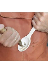 Depolife Ahşap Oyma Alet Seti Kaşık Kuksa Oval Düz Oyma Yontma Bıçağı Seti 2 Parça - 3
