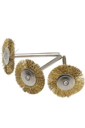 Vb Gravür 37mm Pirinç Tel Fırça 10 Adet Uç Seti - 3