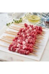 Depolife Bambu Çöp Şiş cubuğu 200 Adet mangal gril barbekü ızgara için ahşap bambudan şiş çubuk thumbnail 3