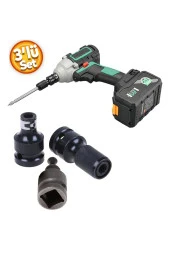Depolife Darbeli somun Matkap için Uç Adaptörü seti altıgen bits şaft Mandren dönüştürücü 3lü aparat seti thumbnail 1