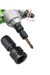 Depolife somun sökme darbeli matkap makinesi için mandrenli bits adaptörü tornavida vidalama sökme takma - 1