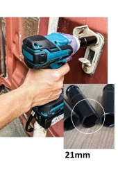 Depolife Somun Sökme Sıkma Torklu Makine için 21mm lokma anahtar Ağır hizmet boru lokma 1/2 to 22mm - 2